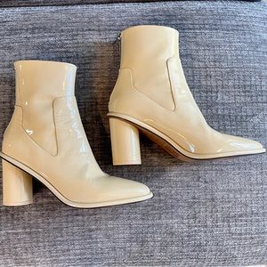 Rag and bone Cream patent leather Boots